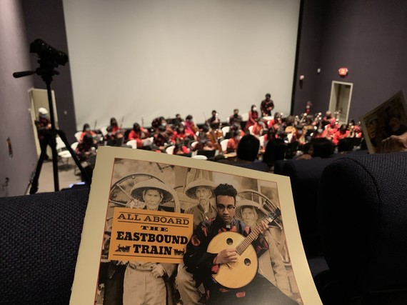CA Railroad Museum_students of great wall youth orchestra in theater
