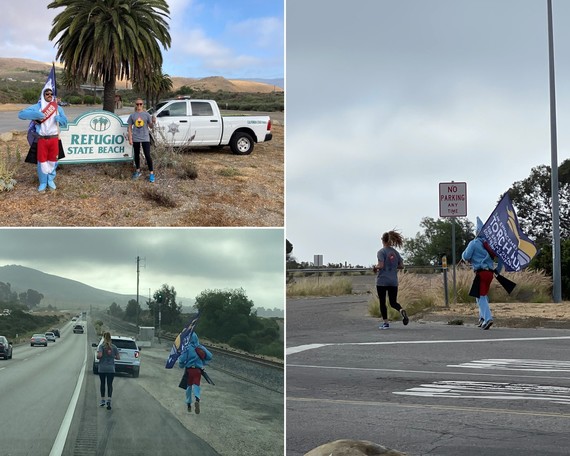 Torch run collage