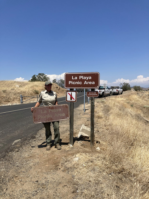 Millerton Lake sign