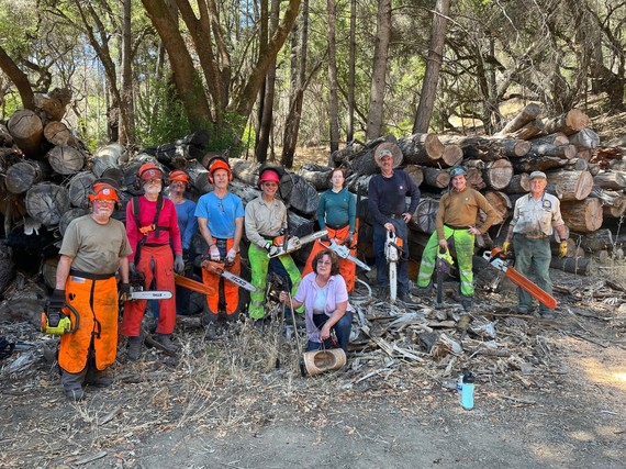 Armstrong Redwoods SNR_Austin Creek SRA (group pic with tools IMG_0758)