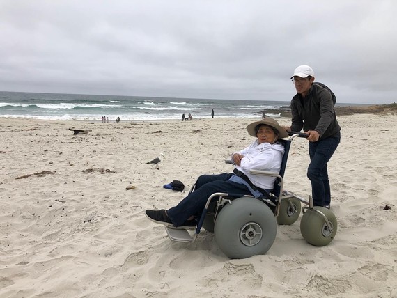 Asilomar (accessible wheelchair on beach)