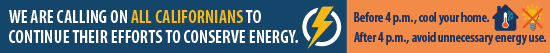 Conserve energy flex alert pencil banner