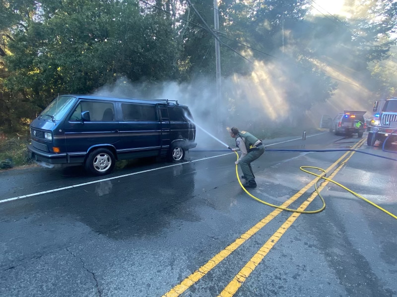 Henry Cowell Redwoods SP_van fire 