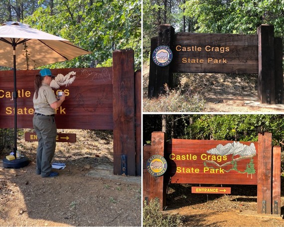 Castle Crags SP (Sign collage)