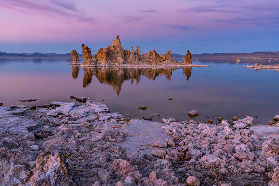 After sunset at Mono Lake Tufa State Reserve