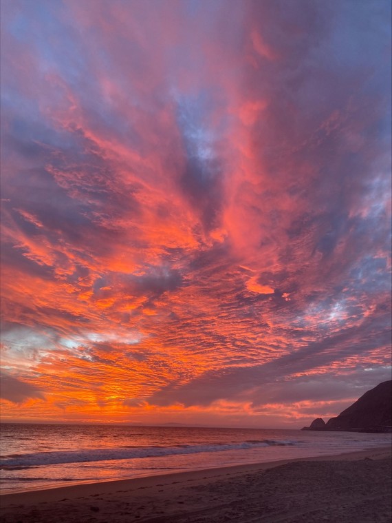 Point Mugu SP_Halloween sunset at Thornhill Broome Campground