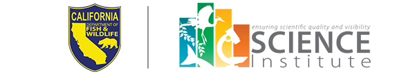 Header image featuring the California coastline and Science Institute Lecture Series News and the California Department of Fish and Wildlife logo.