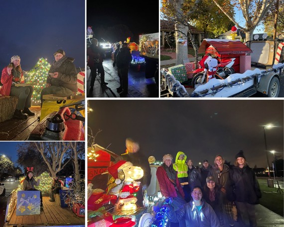 Hollister Hills SVRA holiday parade collage