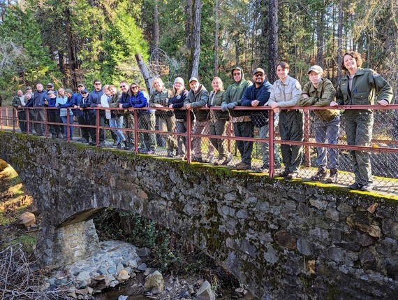 North Star Mining Museum (group pic on the bridge)