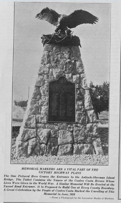 Photo of Victory Highway monument