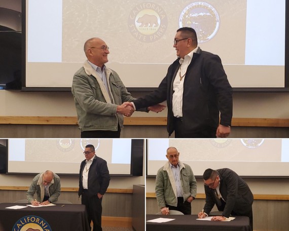 Donner Memorial_Washoe MOU signing collage