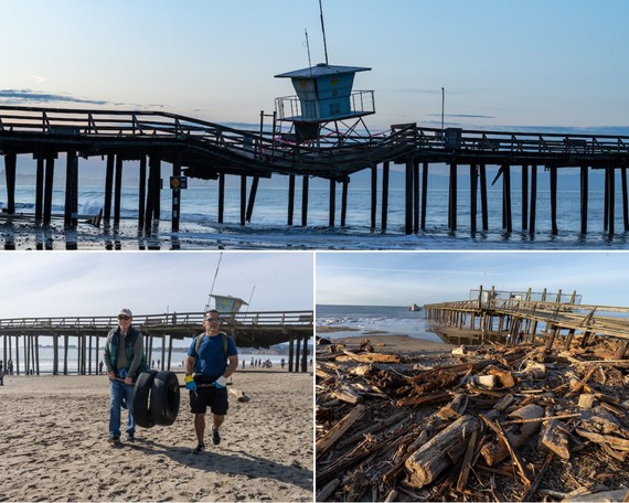 Seacliff SB (beach cleanup collage 2)