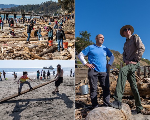 Seacliff SB (beach cleanup collage 1)