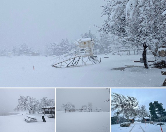 Silverwood Lake SRA (Snow collage)