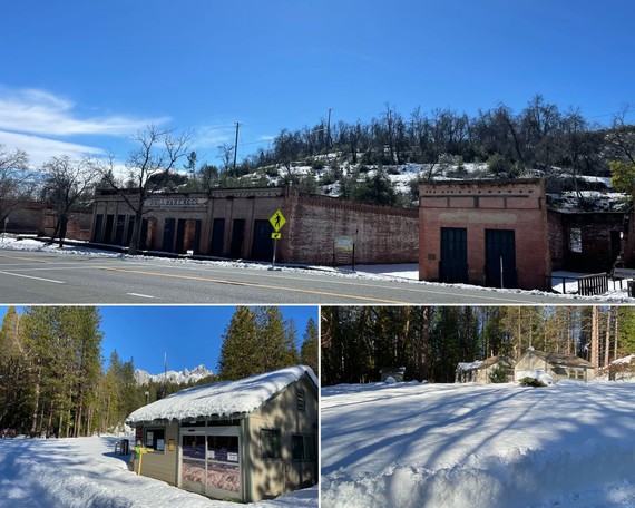 Shasta SHP and Castle Crags snow collage