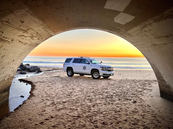 Crystal Cove SP (Access tunnel with truck)