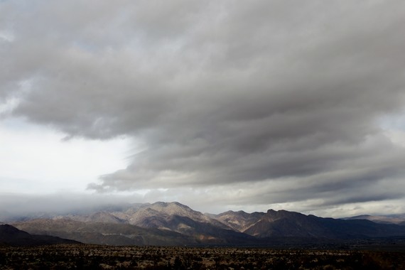 Anza-Borrego Desert SP (rain clouds)
