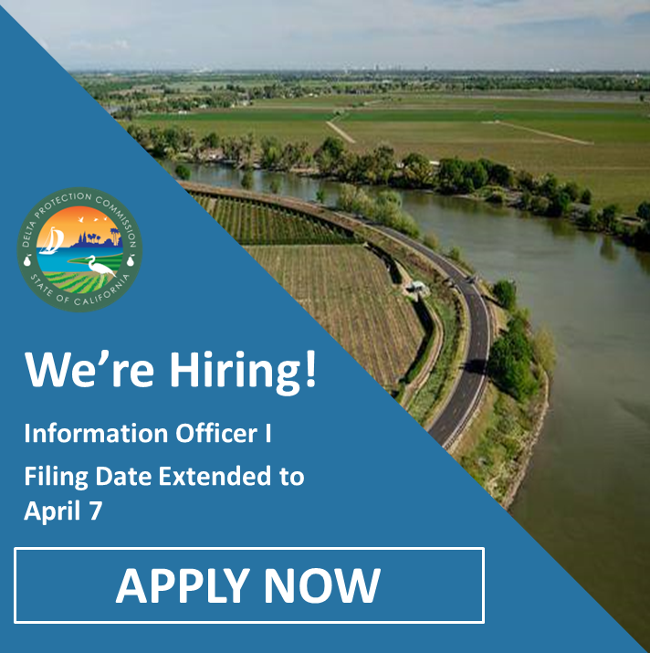 Image promoting Information Officer position - apply by April 7