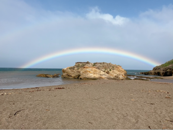 Montana de Oro_rainbow over Spooners Cove