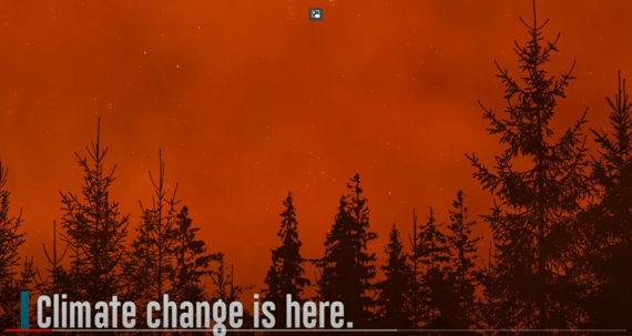 CNRA release (climate change is here video screenshot)