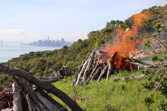 Angel Island SP (Pile burning)