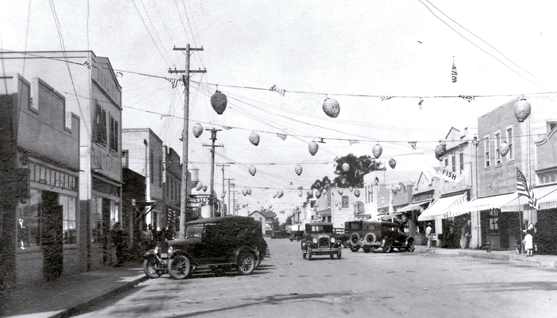 Historic photo of downtown Isleton