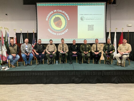 Missing in CA Indian country event (group pic at Q&A)