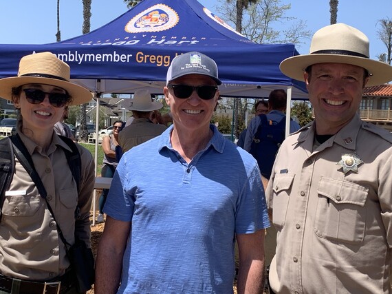 Carpinteria State Beach hosted California State Assemblymember Gregg Hart for an Earth Day hike