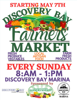 Flyer for Discovery Bay Farmers Market