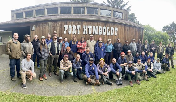 North Coast Redwoods District burn crew