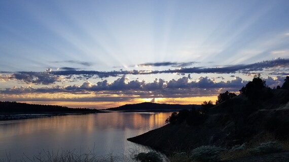 Lake Oroville SRA (sunset)