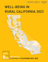 Cover of report, "Well-Being in Rural California 2023"