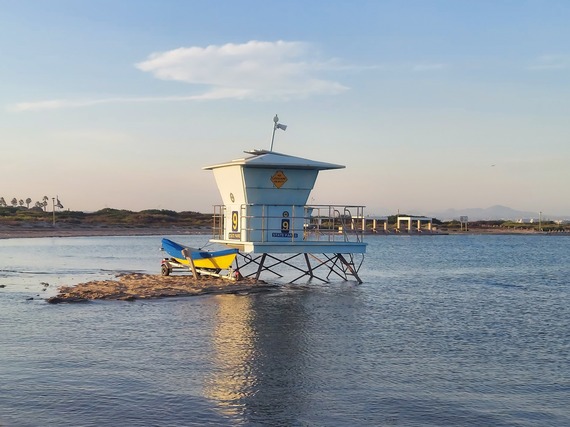 Silver Strand SB_Tower 9 at high tide