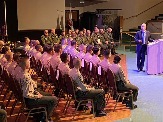 CDFW Director Charlton Bonham and Wildlife Officer Graduates