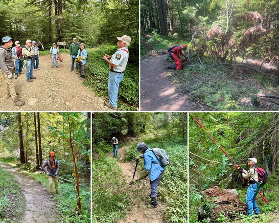 Sonoma Coast SP_trail cleanup collage 1