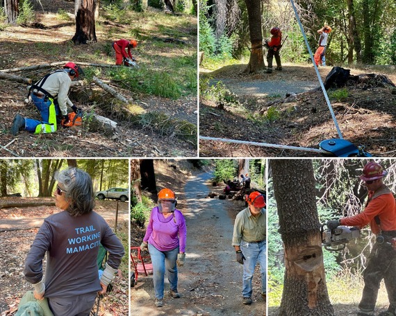 Austin Creek SRA_Trail cleanup collage 2