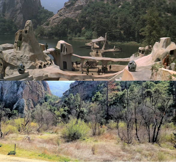 Malibu Creek SP (before and after movie set display)