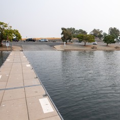The Monument Hill boat ramp at the Thermalito Afterbay is shown from the nearby loading dock. 