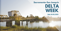 Logo for 2023 Sacramento-San Joaquin Delta Week