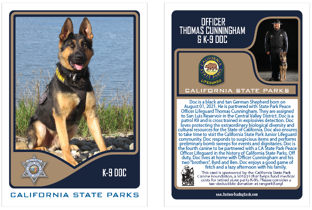 Trading card for K-9 Doc