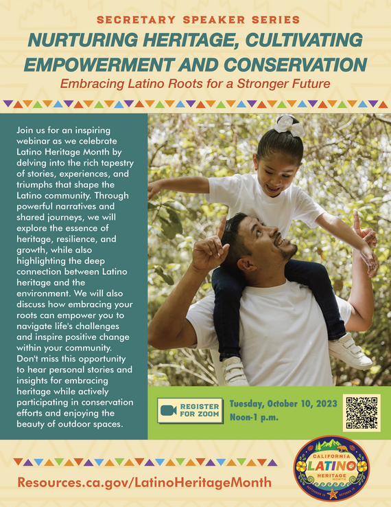 Latino Heritage Speaker Series Flyer 2023