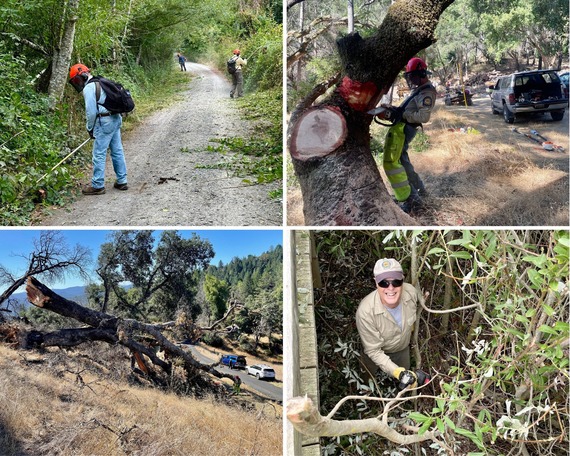 Stewards of the Coast and Redwoods Trail Crew september summary collage