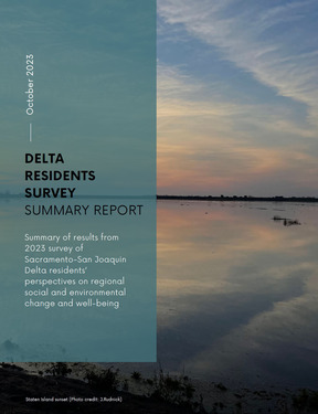 Delta Residents Survey cover