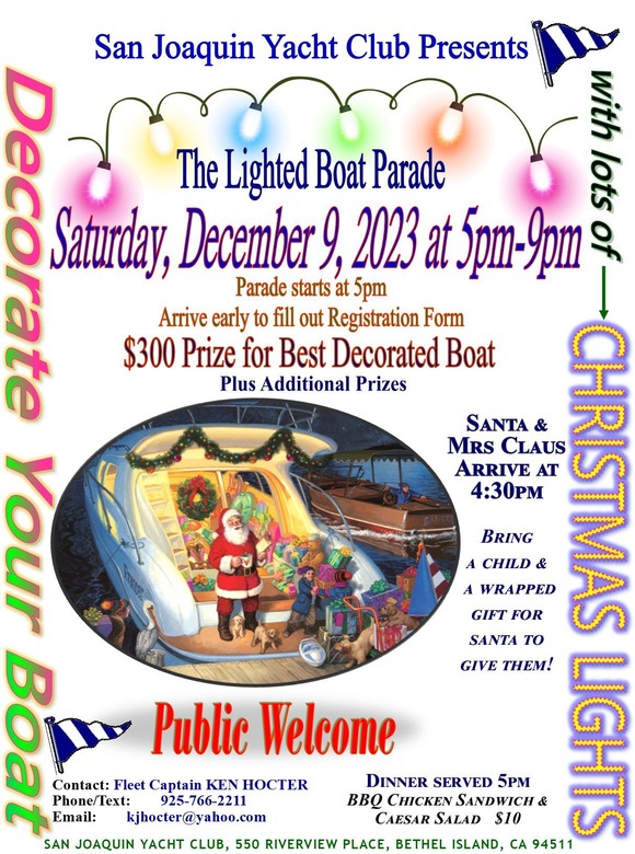 Lighted Boat Parade flyer