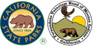 State Parks and Fernandeño Tataviam Band of Mission Indians logos