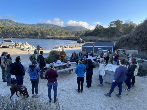 UC Climate Steward training (Point Lobos Daniel in action)