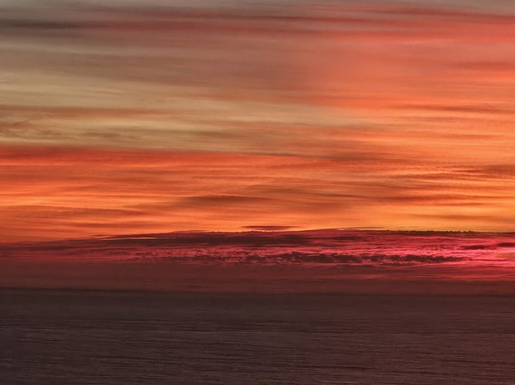 sunset at Fort Ross SHP