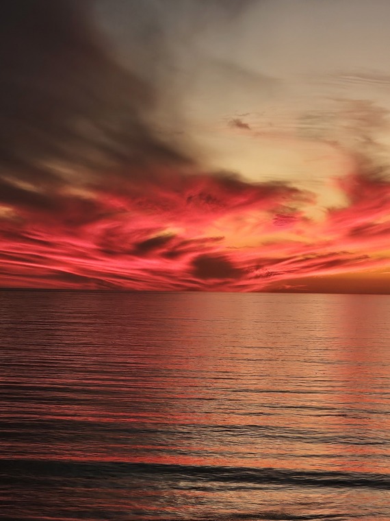 San Elijo SB_sunset at the campground 