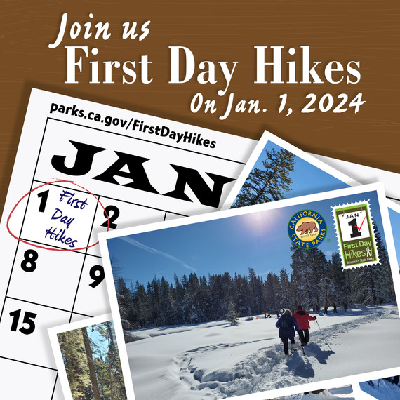 First Day Hikes collage