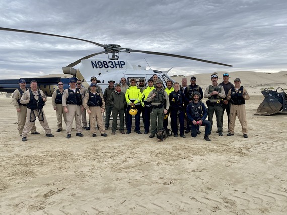 California Highway Patrol Coastal Division Air Operation Unit (CHP) and State Parks staff 